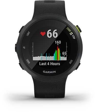 monitor cardíaco de pulso com gps garmin forerunner 45 preto